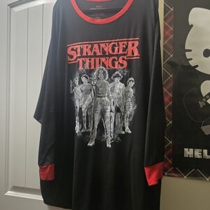 Stranger Things Black & Red Graphic Nightshirt